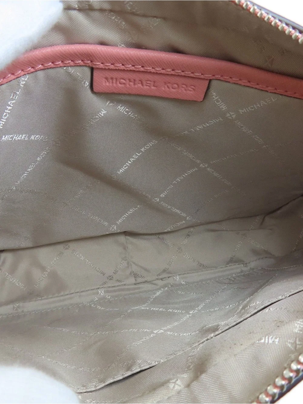Michael Kors Pink Saffiano Leather Crossbody Bag